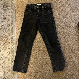 Pacsun Black Wash High Rise Mom Jeans Size 24
